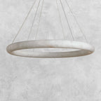 Halima Halo Alabaster Chandelier