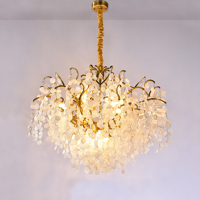 Thirza Brass Branch Crystal Chandelier
