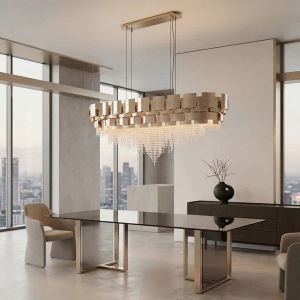 Amadeo Linear Crystal Bead Chandelier