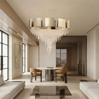 Amadeo Round Crystal Bead Chandelier