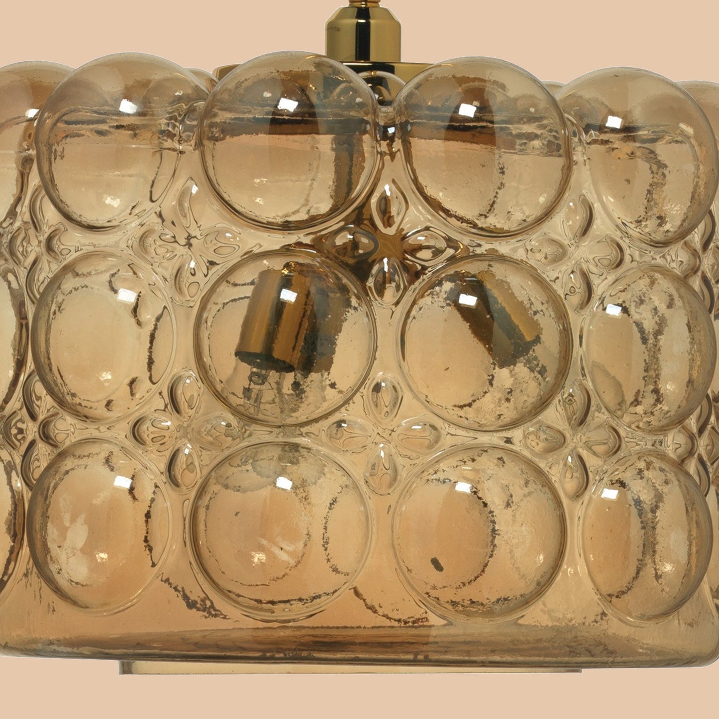 Vintage Bubble Glass Pendant Light