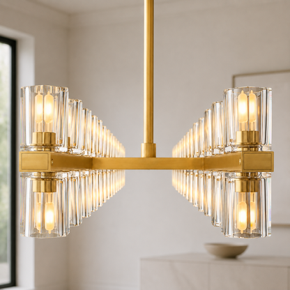 Arcuphoe LED Rectangular Chandelier