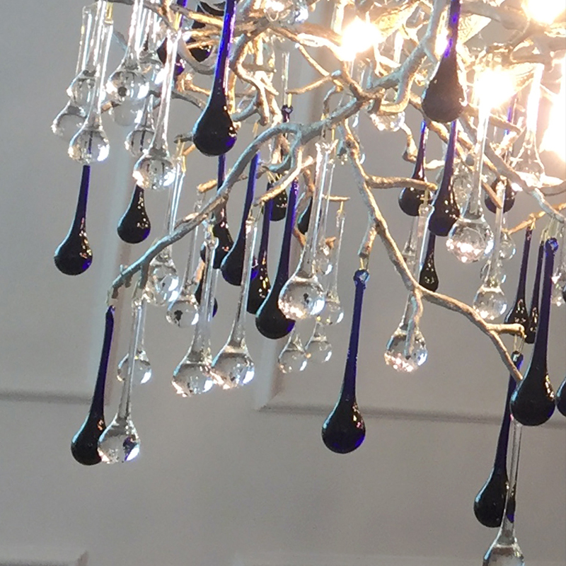 Avis Crystal Rain Branch Chandelier