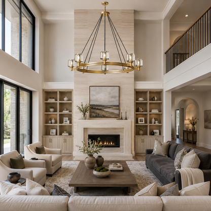 Demored Round Chandelier