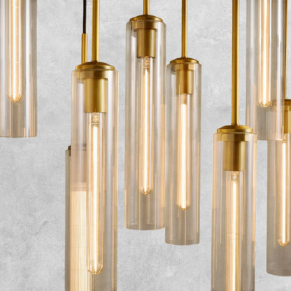 Colleena Linear Fluted Glass Chandelier
