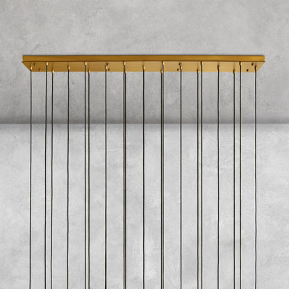 Colleena Linear Fluted Glass Chandelier