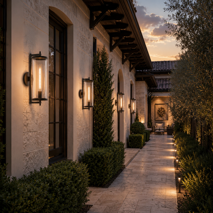 Devauxy Outdoor Round Sconce
