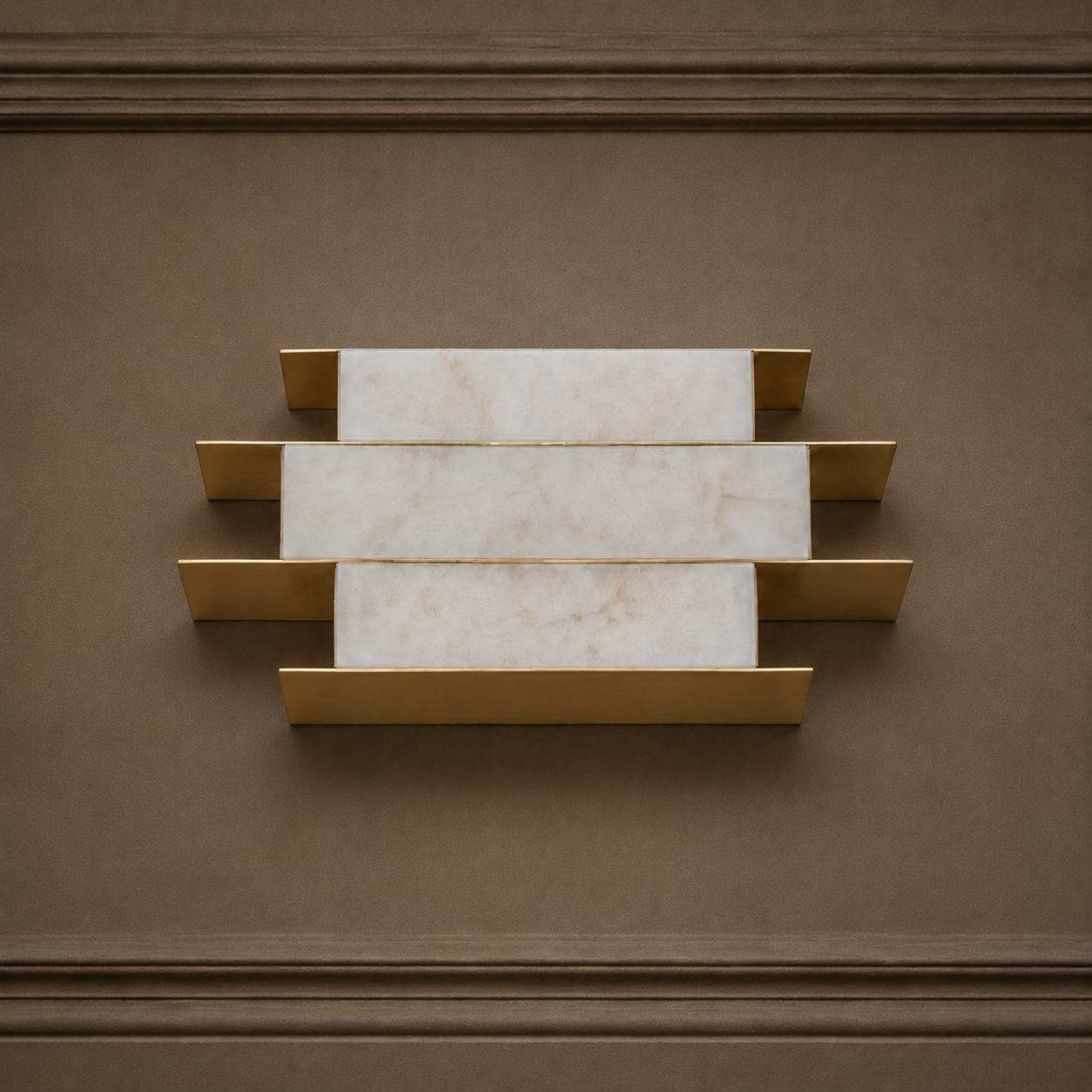 Nuvia Layered Alabaster Sconce