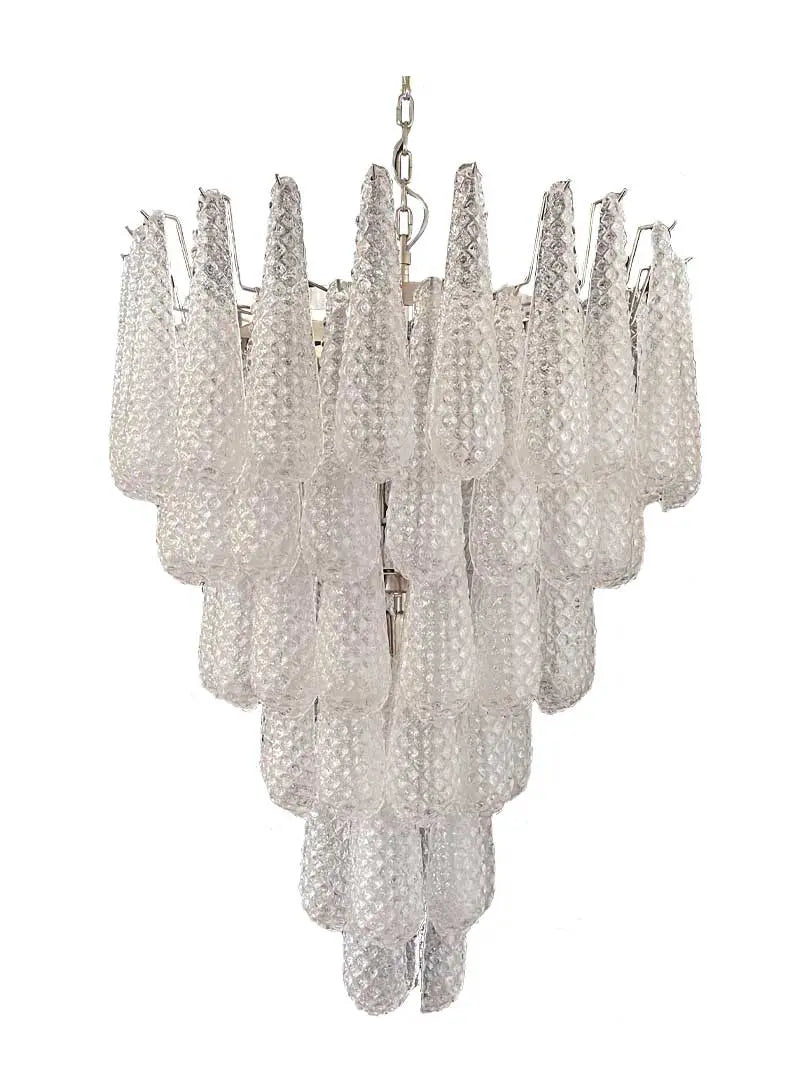 Murano Chandelier – Drop – Transparent