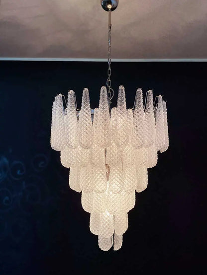 Murano Chandelier – Drop – Transparent