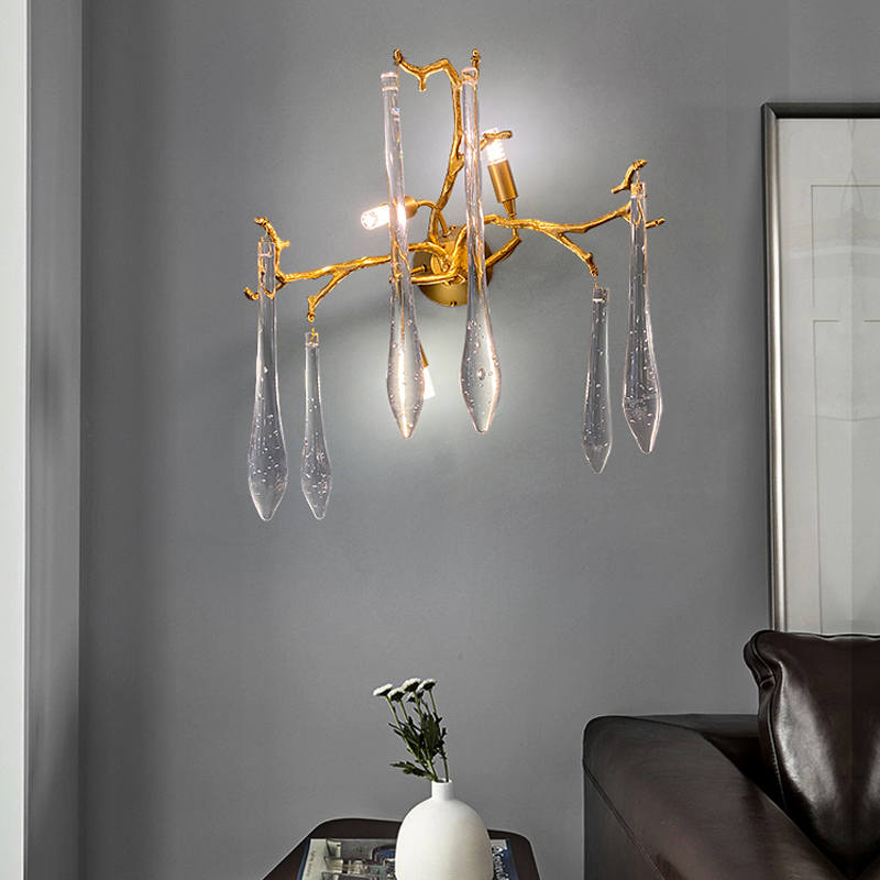 Agnes Branch Crystal Wall Sconce