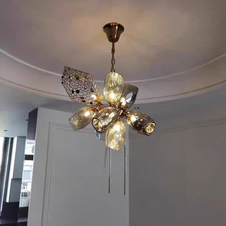 Modern Wine Glass Shape Chandelier Italian Light Luxury Light Fixture for Dining Room/Living Room