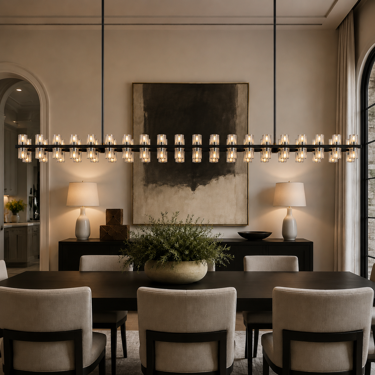 Arcuphoe LED Rectangular Chandelier