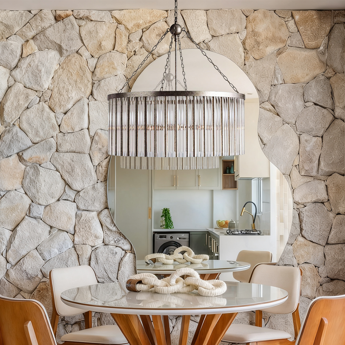 Andalucia Round Chandelier 24"35"