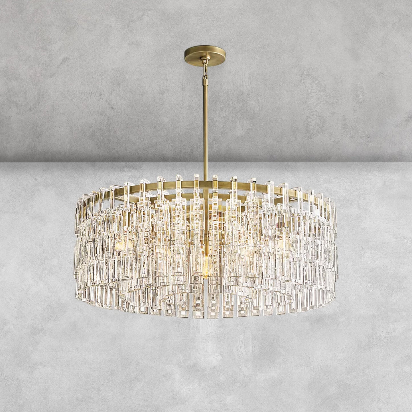 Aurelia K9 Crystal Round Chandelier for Living Room
