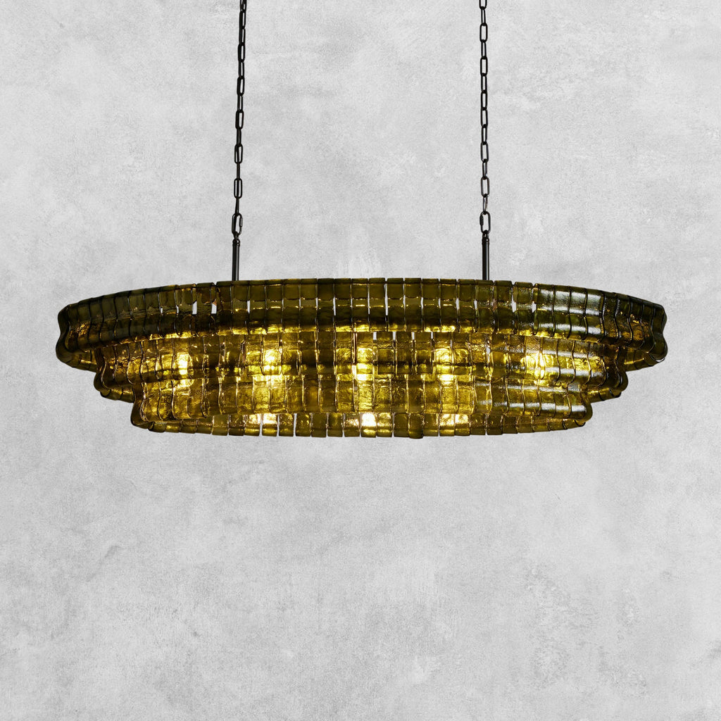 Ghiaccio Oval Chandelier