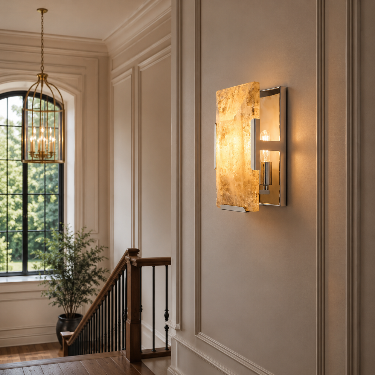 Hadilor Calcite Sconce