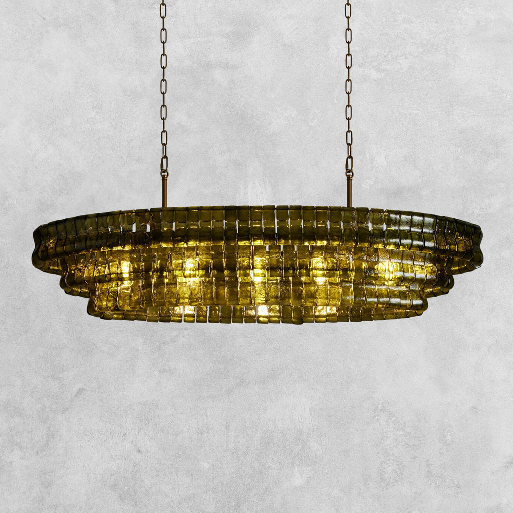 Ghiaccio Oval Chandelier
