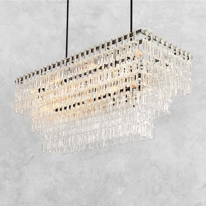 Aurelia Multi-Tier Rectangular Chandelier 60" 72"