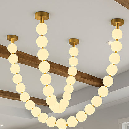 X-Pearl Necklace Chandelier