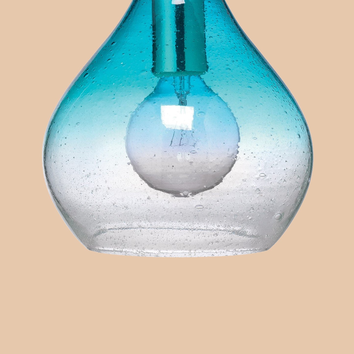 Blue Ombre Glass Pendant Light