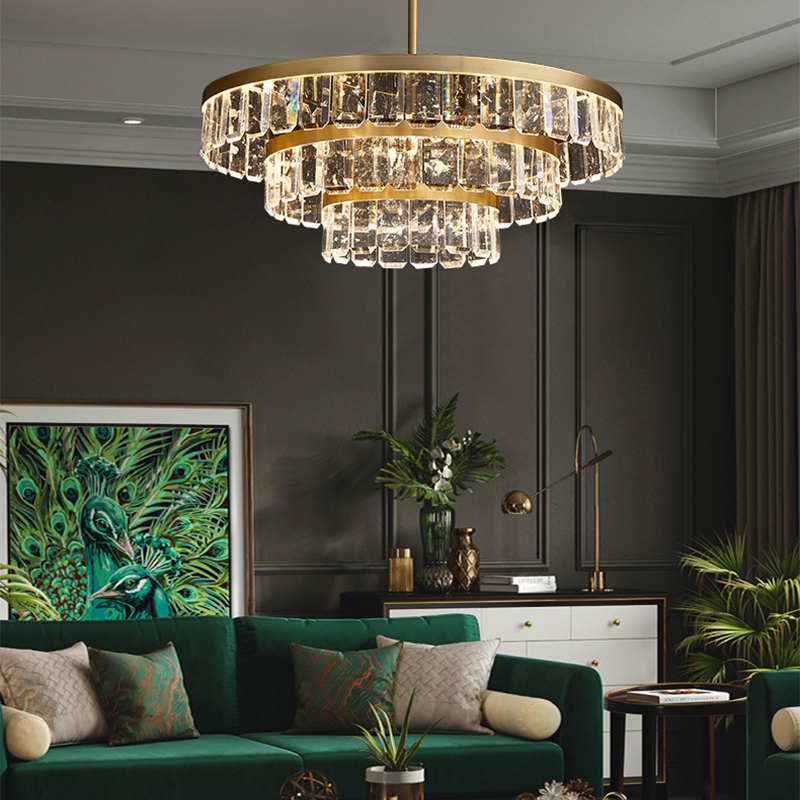 Rebecca Postmodern Multi Tier Crystal Chandelier