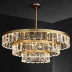 Rebecca Postmodern Multi Tier Crystal Chandelier