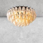 Kiaris Glass Round Flush Mount 17" 24‘’