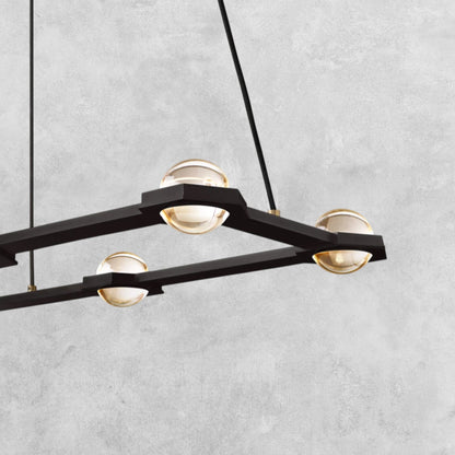 Planet Rectangular Chandelier 54" 72"