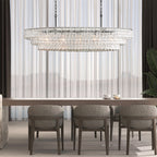 Ghiaccio Oval Chandelier
