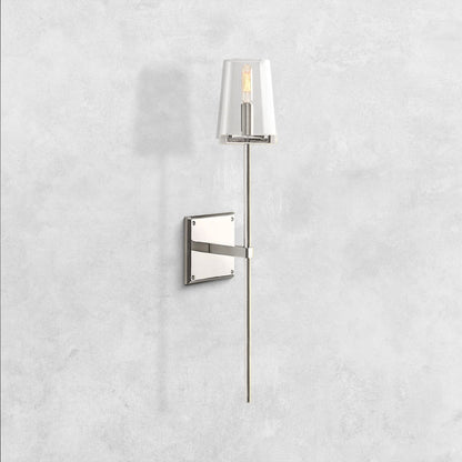 Pauilla Torch Clear Glass Sconce