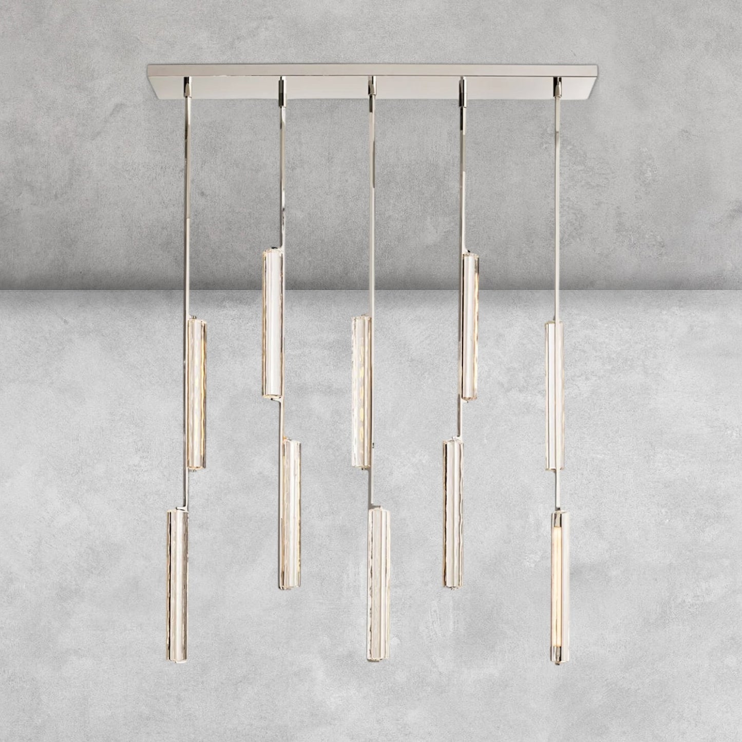Milano Crystal Linear Chandelier 54‘’