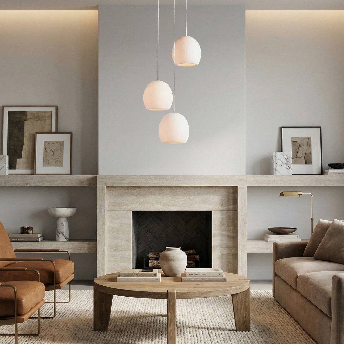 Maeva Round Chandelier 3/7/15/36 Light