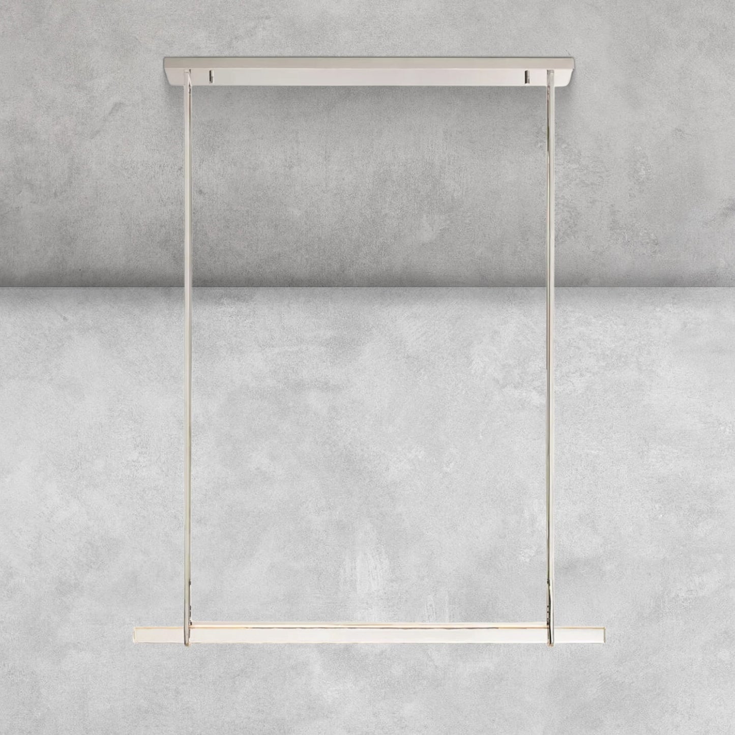 Milano Crystal Single Bar Linear Chandelier