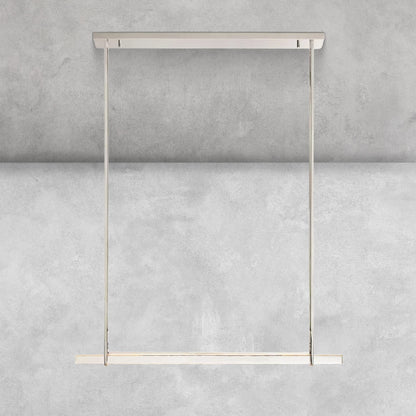 Milano Crystal Single Bar Linear Chandelier
