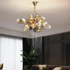 Modern Wine Glass Shape Chandelier Italian Light Luxury Light Fixture for Dining Room/Living Room
