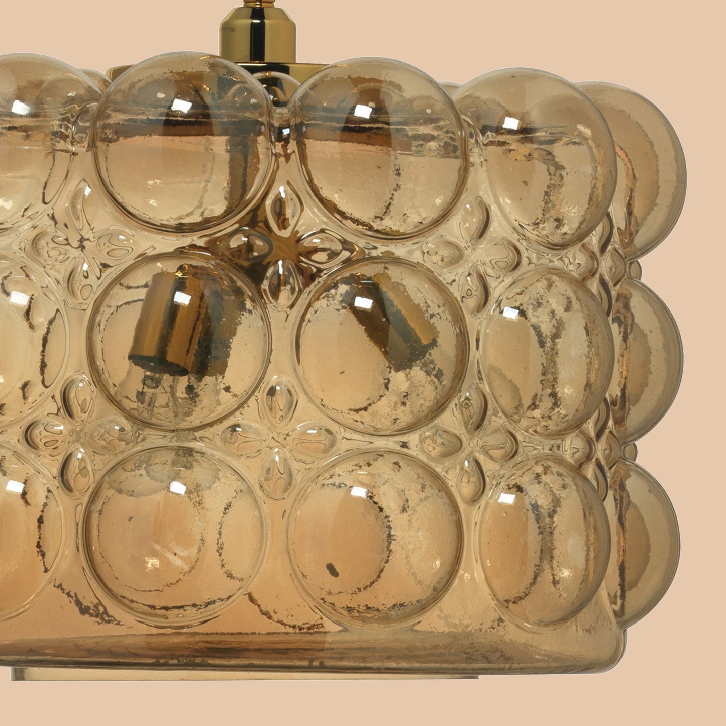 Vintage Bubble Glass Pendant Light