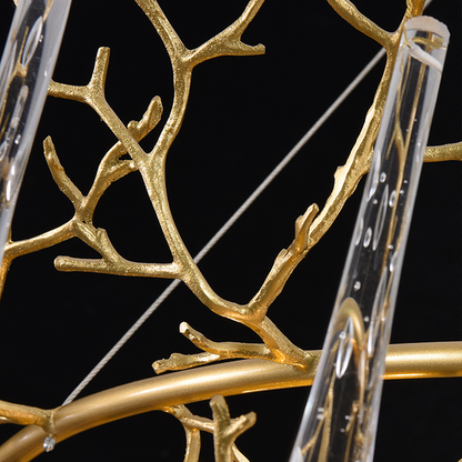 Agnes Round Branch Crystal Chandelier