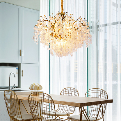 Thirza Brass Branch Crystal Chandelier