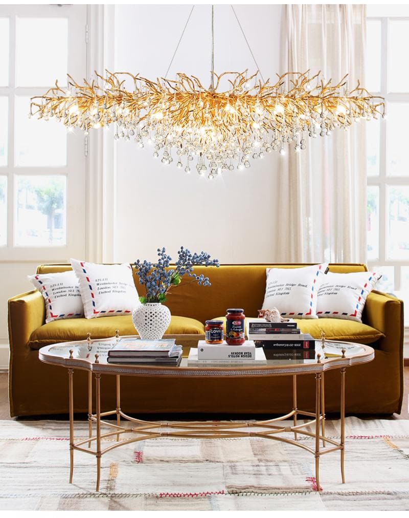 TLL Teardrop Branch Tree Crystal Chandelier