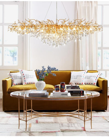 TLL Teardrop Branch Tree Crystal Chandelier