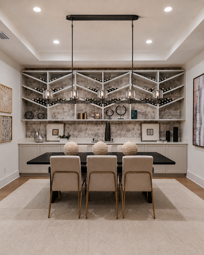 Demored Linear Chandelier