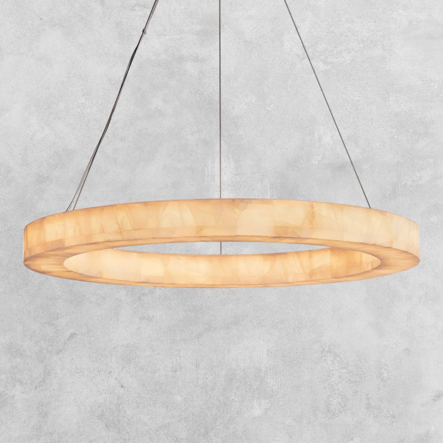 Riora Calcite lueur Round Chandelier 31"40"60"