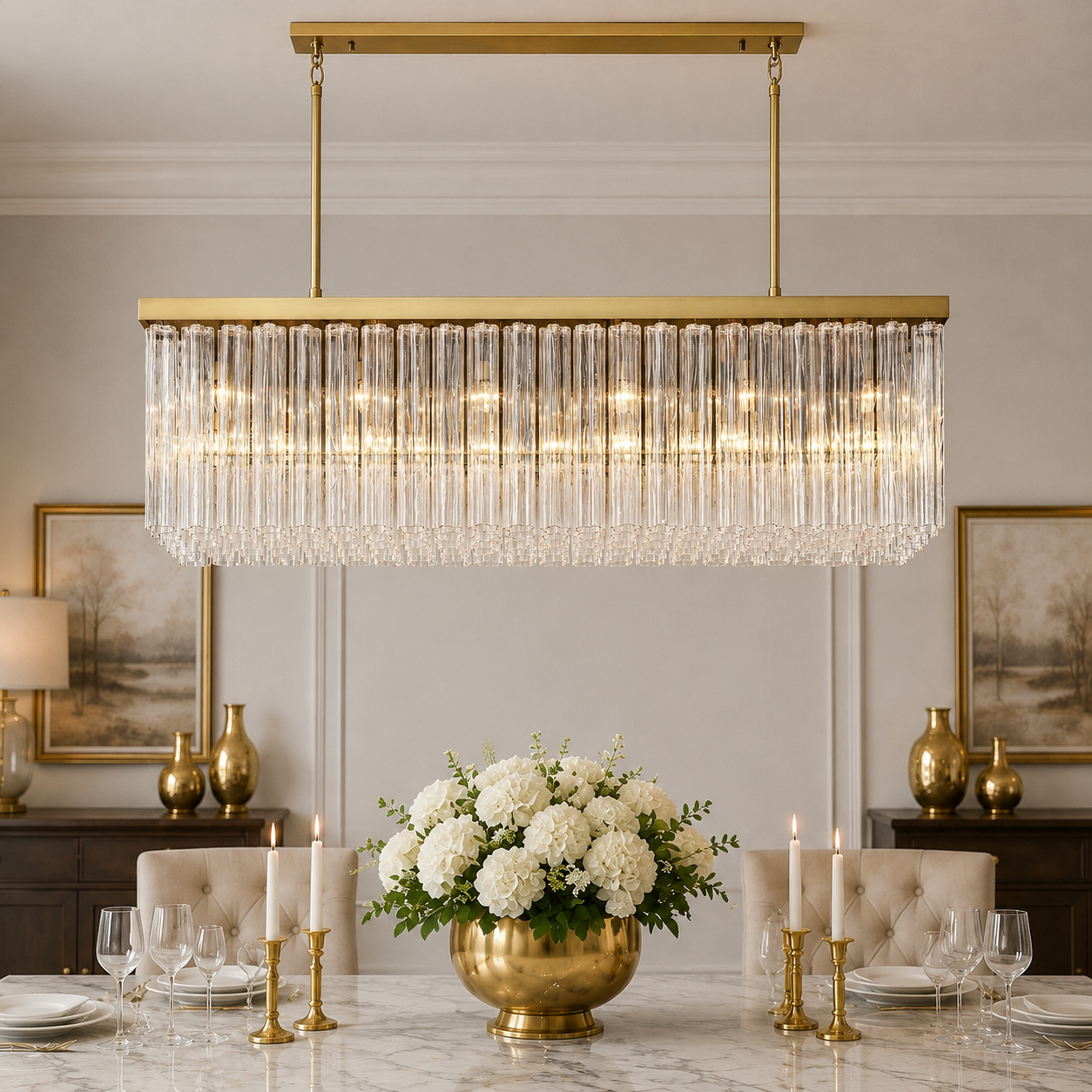 Cirbos Rectangular Chandelier
