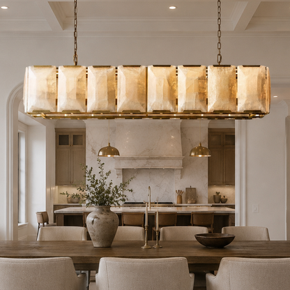 Hadilor Calcite Rectangular Chandelier