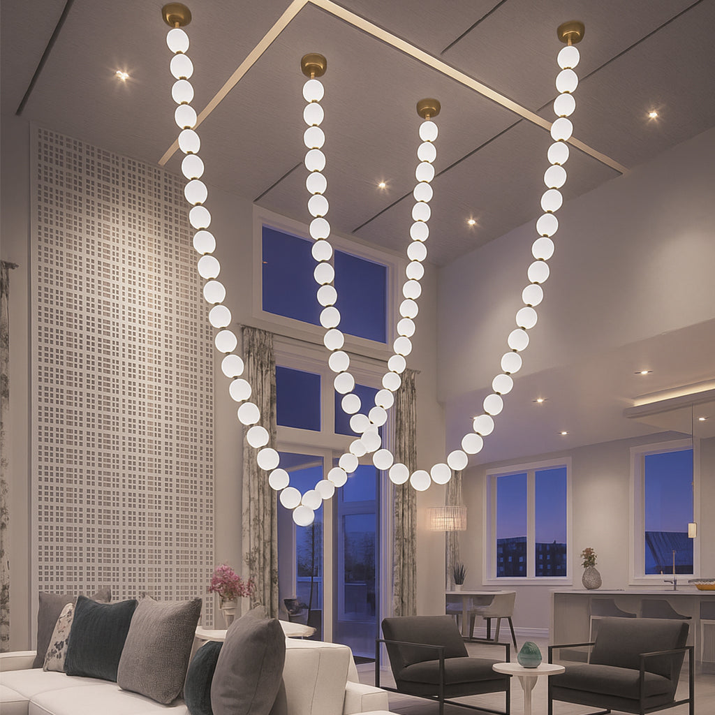 X-Pearl Necklace Chandelier