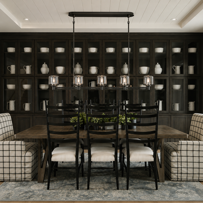 Demored Linear Chandelier
