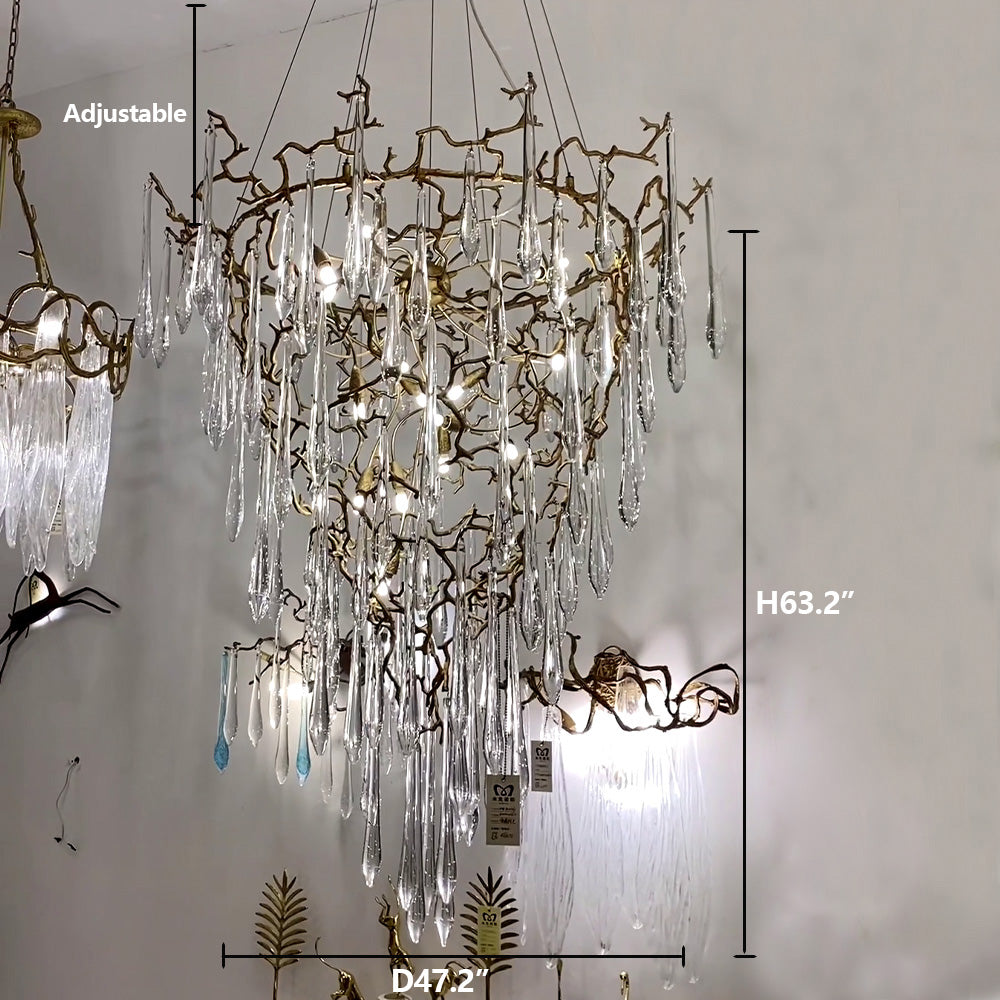 chic-modern-french-branch-copper-crystal-chandelier