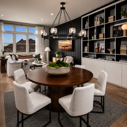 Demored Round Chandelier