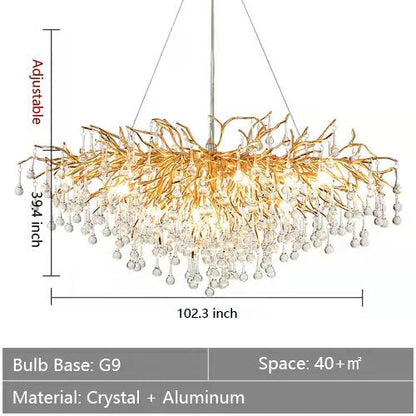 Stunning Tree Branch Crystal Chandelier